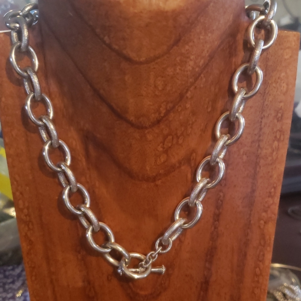 Judith Ripka BOLD Sterling Silver Necklace